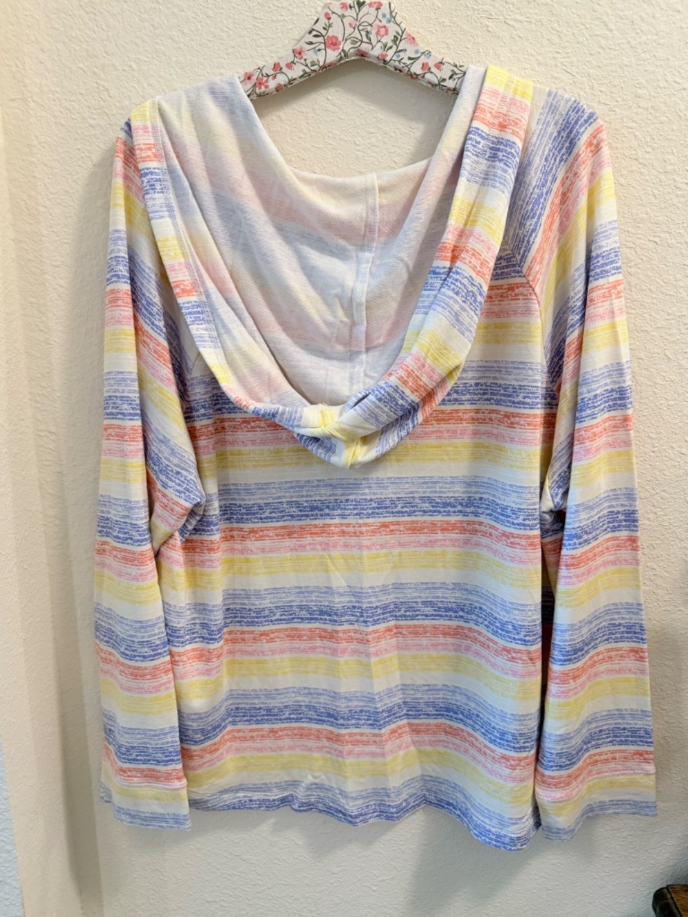 Koolaburra by UGG Light & Airy French Terry Lounge Hoodie XL Surf Stripe NWOT - Picture 4 of 4